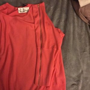 Express Sweaters - Express coral zipper sweater Express Sweaters - Express coral zipper sweater